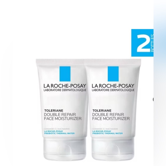 La Roche Posay 2 Pack/3.38 fl oz Each Toleriane Double Repair Face Moisturizer